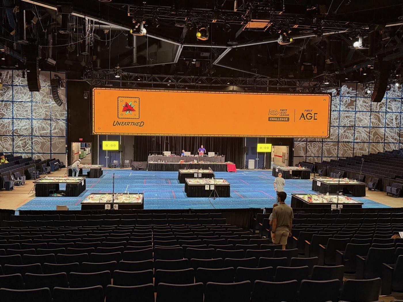 Die Robot-Game-Arena vor dem Wettbewerb