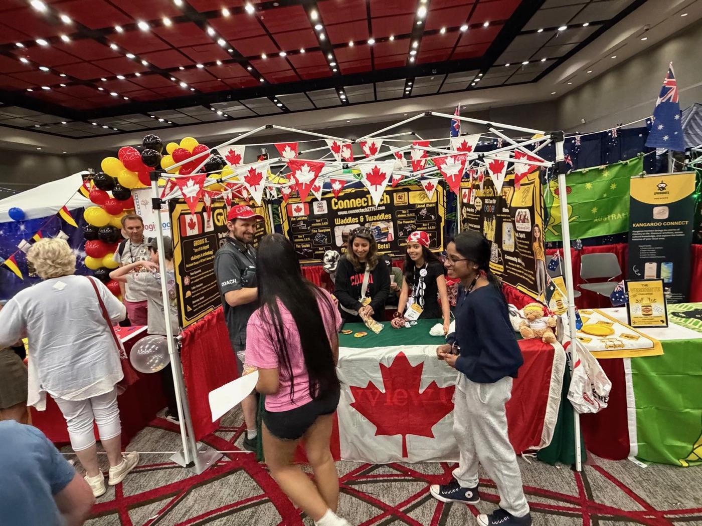 Internationaler Teamstand aus Kanada in Houston